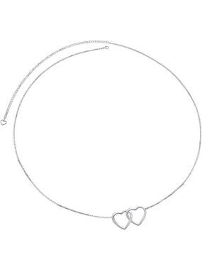 Adjustable S925 Sterling Silver Belly Chain Waist Belt with Charms - Sexy Body